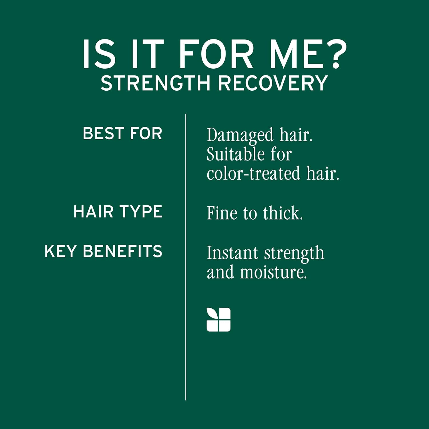Detalle de Biolage Strength Recovery Deep Treatment Mask – Moisturising & Strengthening, 100ml