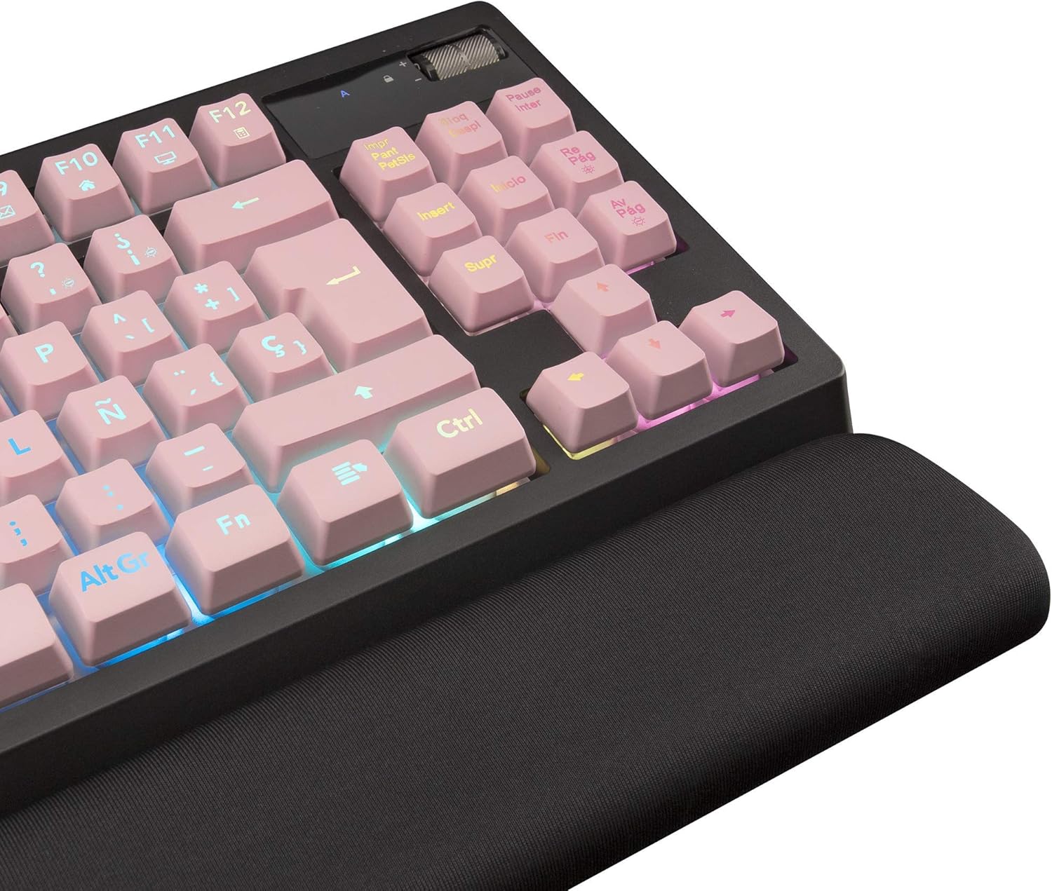 Thumbnail 4 de Mars Gaming MKAX Teclado Mecánico TKL RGB Rosa con Reposamuñecas