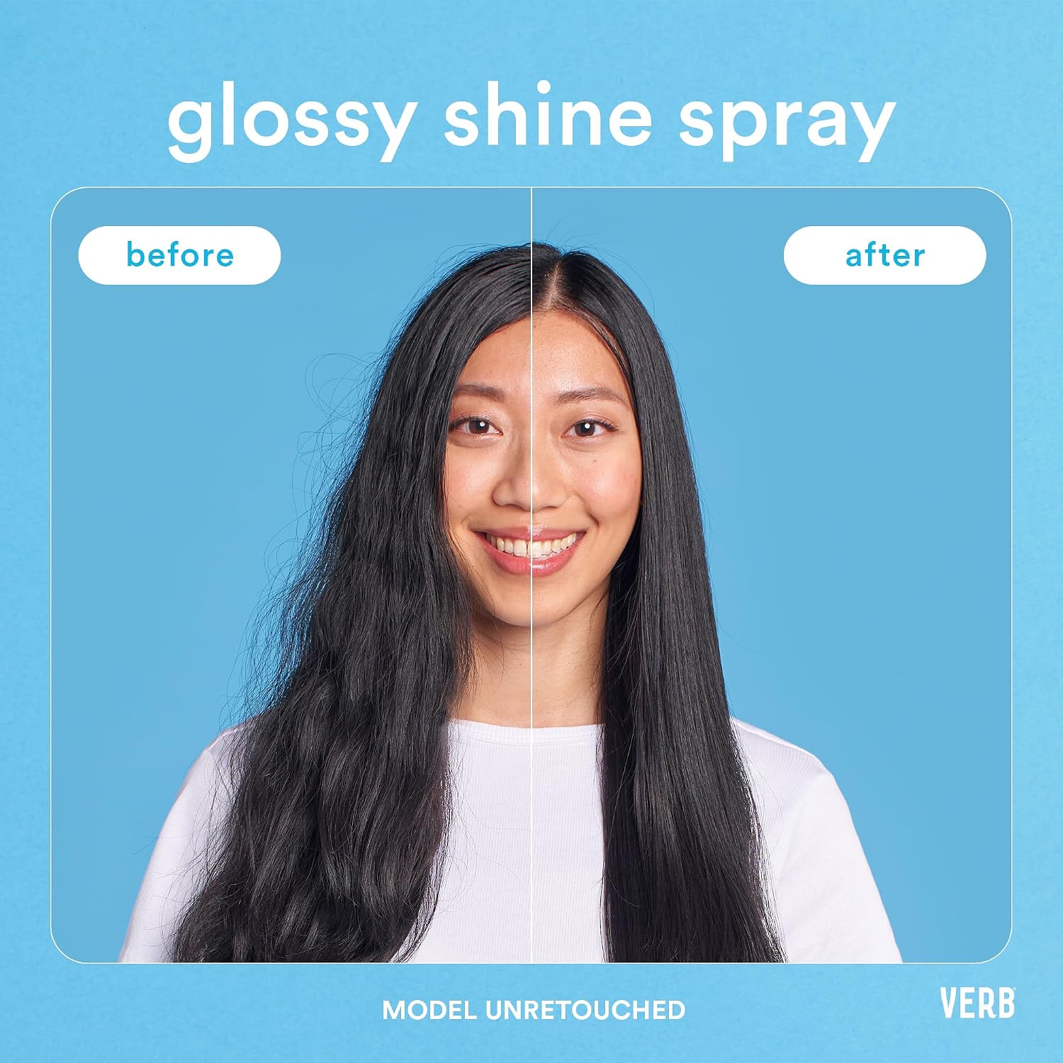 Detalle 2 de VERB Glossy Shine Spray moisturizing heat protectant