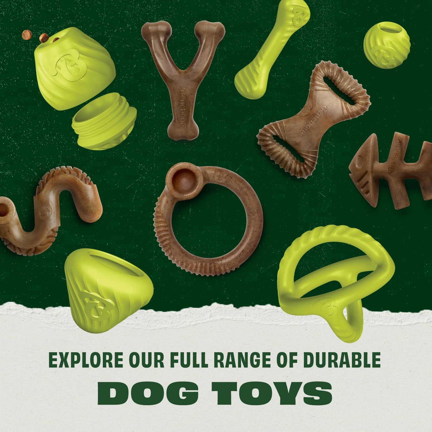 Thumbnail 5 de Benebone Natural Rubber Dog Bone Chew Toy – 100% Natural Rubber