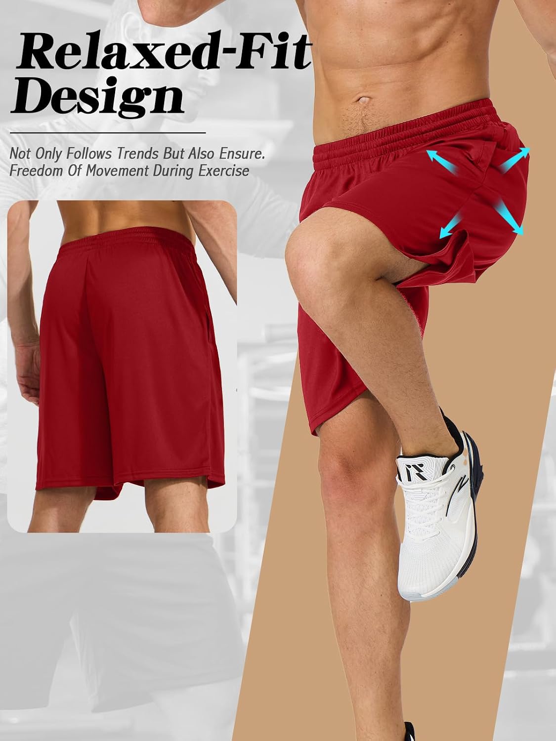 Thumbnail 3 de ZENGVEE 1/3 Pack Men's Sport Shorts