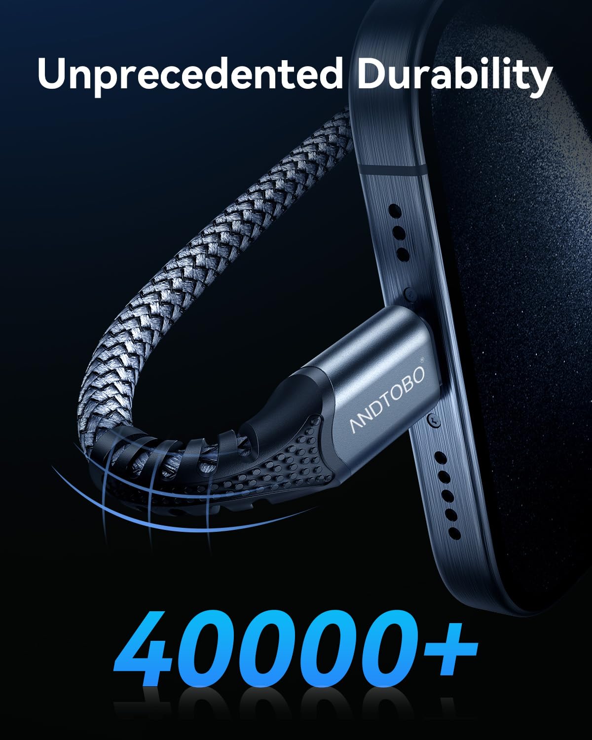 Detalle 2 de CABLE USB C a C 2M 60W PD 3.0 - Carga Rápida 🔌
