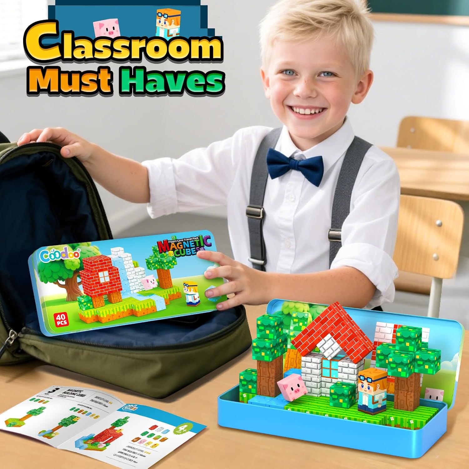 Detalle de Magnetic Blocks Travel Set 3+
