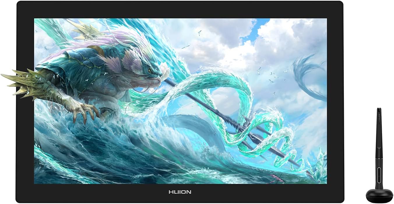 Detalle de HUION GT2401 Kamvas Pro 24 4K Graphics Tablet with 23.8-inch QLED Display