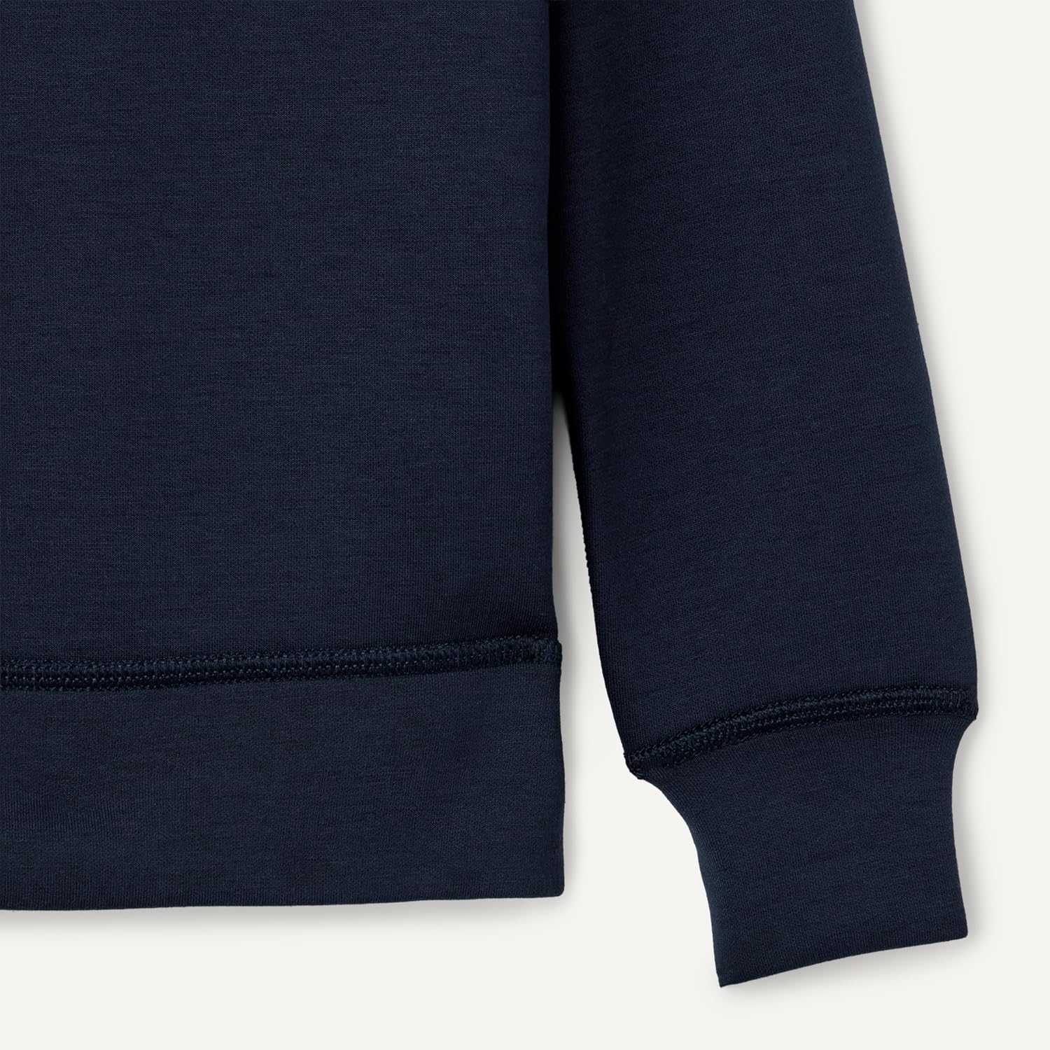 Detalle de Amazon Essentials Boys' Active Sweat Relaxed-Fit Crewneck Pullover Sweatshirt (Navy, X-Small)