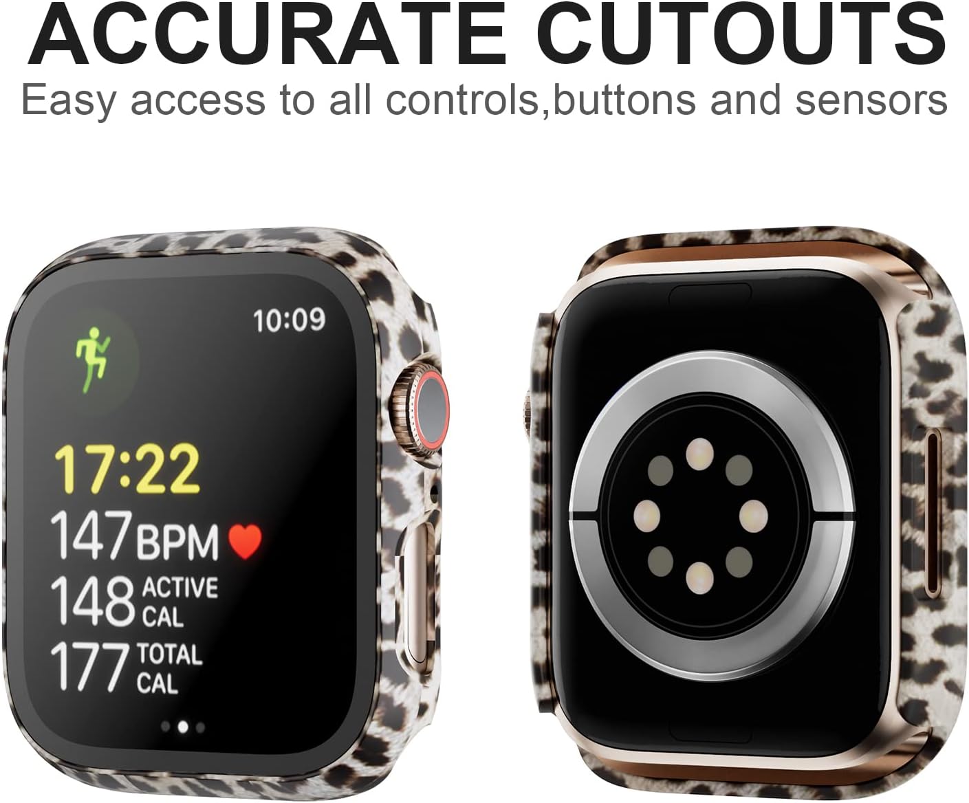 Detalle 1 de Haojavo Apple Watch SE Series 6 5 4 Case, 40mm Tempered Glass, 16-Pack