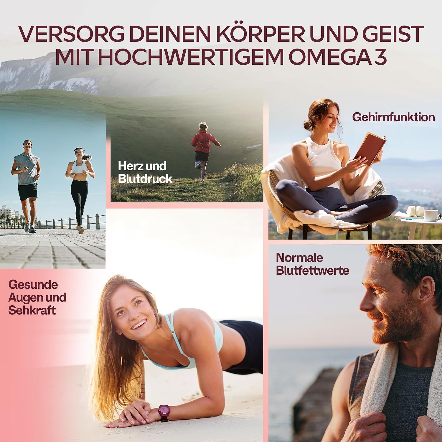 Detalle de Omega 3 Hochdosiert Kapseln 2000 mg – 120 Kapseln, 60 Tage