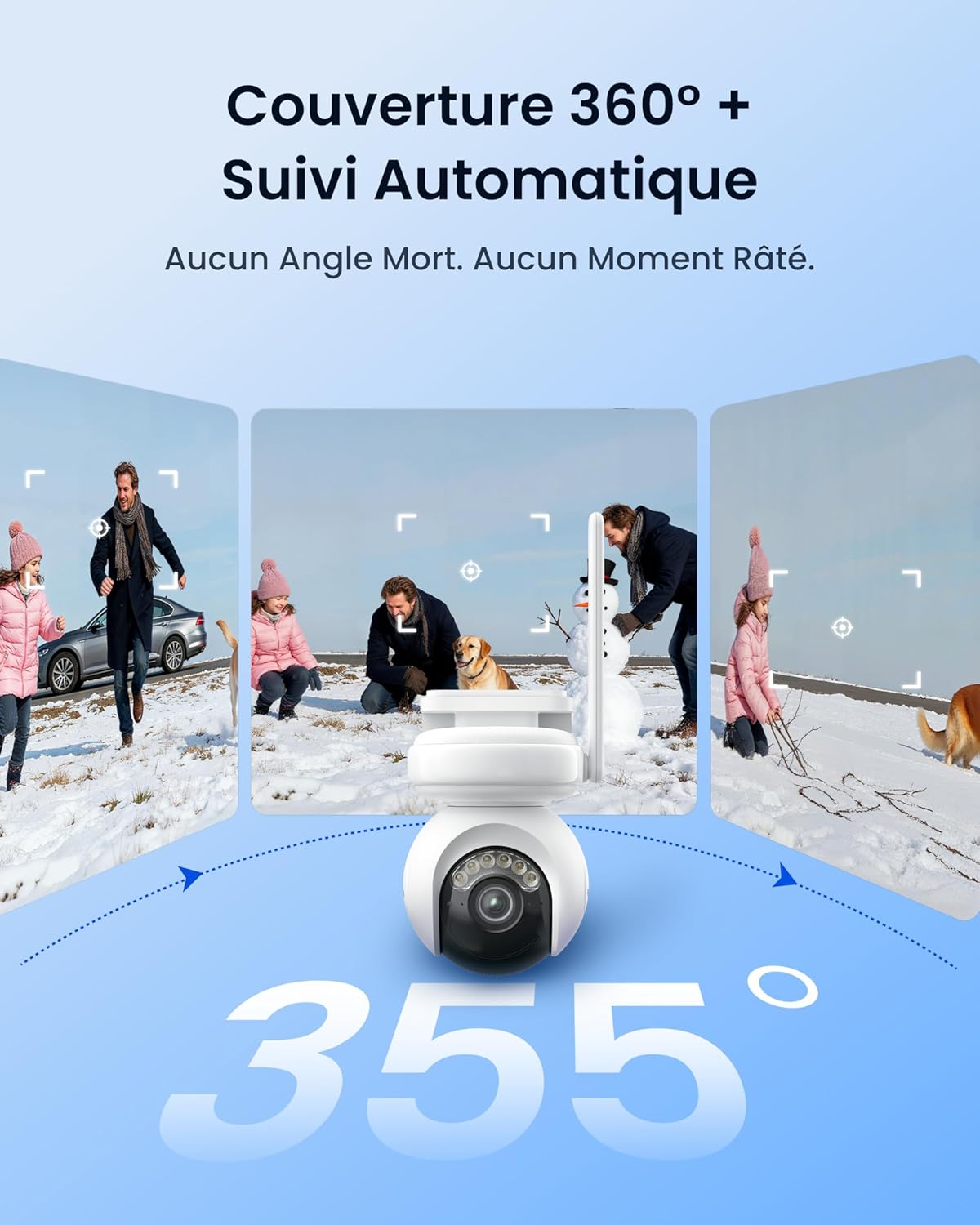 Thumbnail 4 de Reolink 4K PT Camera Surveillance extérieure 4K, batterie haute capacité