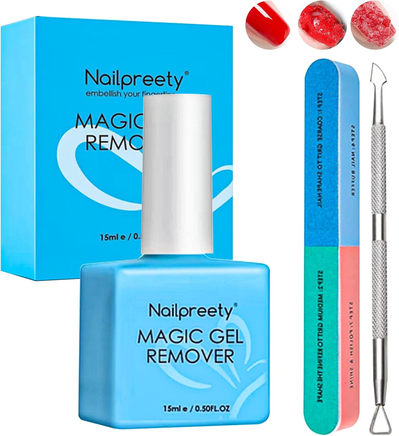 Quita Esmalte Semipermanente 15ml para uñas