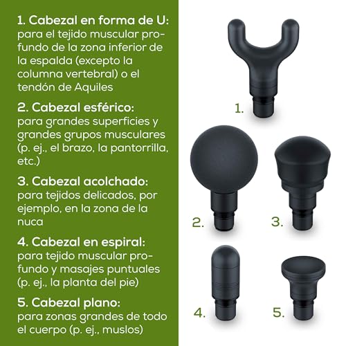 Thumbnail 4 de Beurer MG 185 Pistola de masaje 9 niveles 🎧