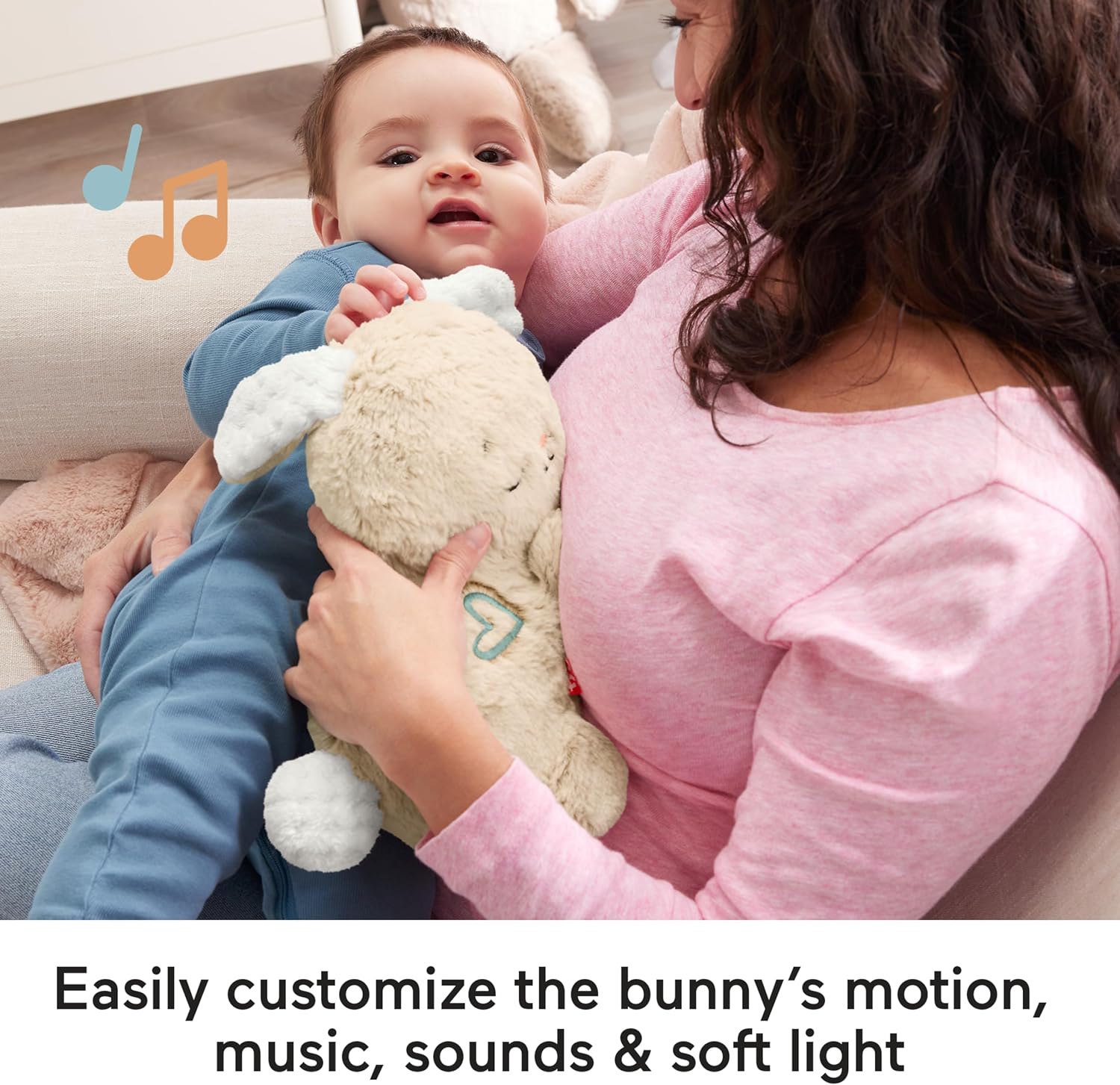 Detalle 1 de Fisher-Price Soothe & Settle Bunny 30+ mins
