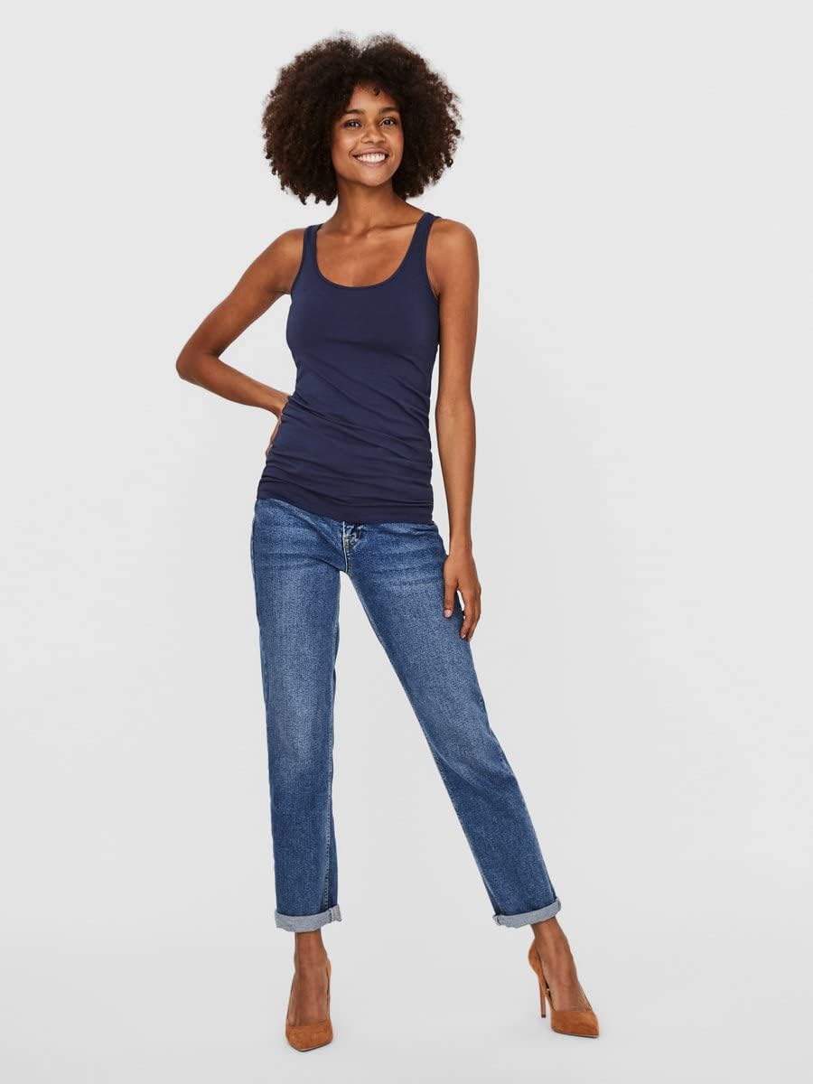 Detalle 1 de VERO MODA VMMaxi My Soft Long Basic – długi damski top z elastanem