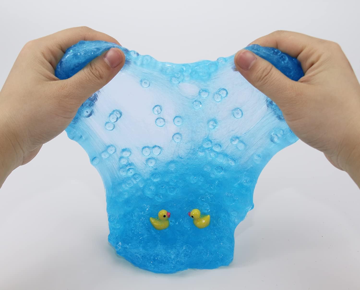 Detalle de Charming Blue Crunchy Fishbowl Bead Slime (Super Soft, Non-Sticky) for Gifts & Party Favors