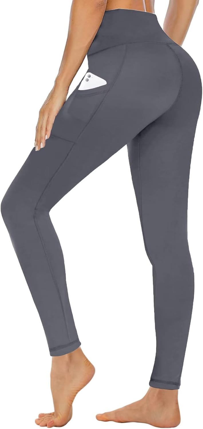 Detalle 2 de Campsnail Leggings for Women UK with Pockets – High Waisted, 3 Pack