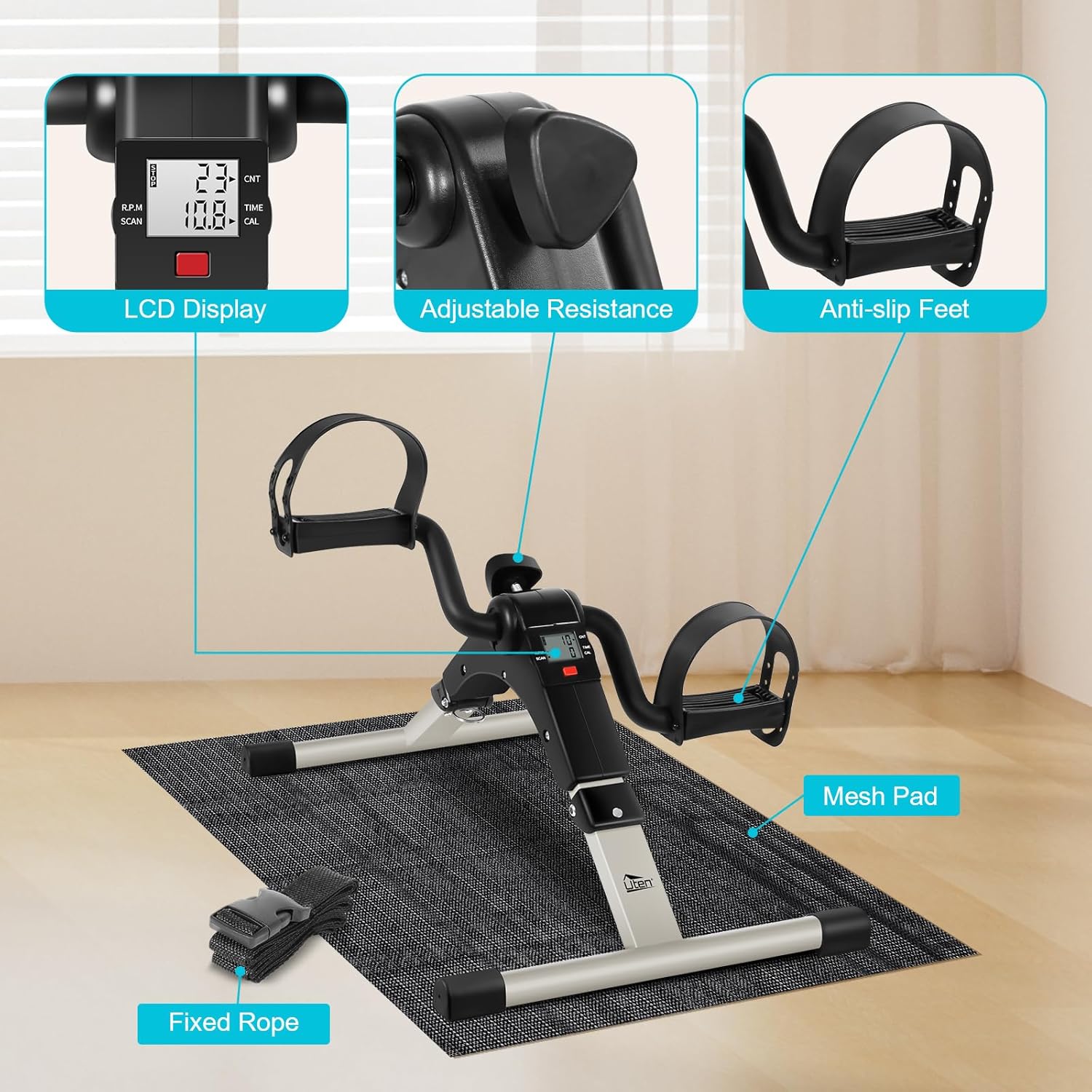Thumbnail 2 de Uten Pedal Exerciser: Under Desk Mini Exercise Bike