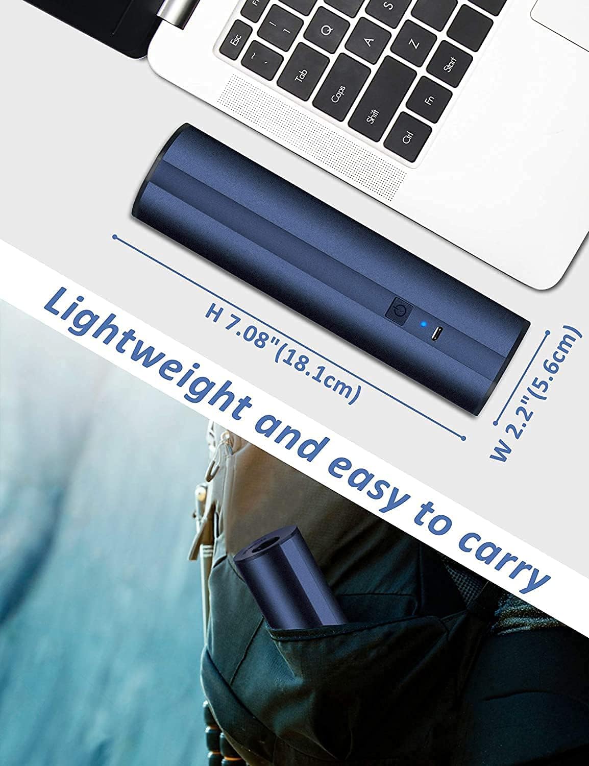 Thumbnail 6 de BeautyovO Electric Air Pump: Cordless 2×2000mAh Inflator for Inflatables