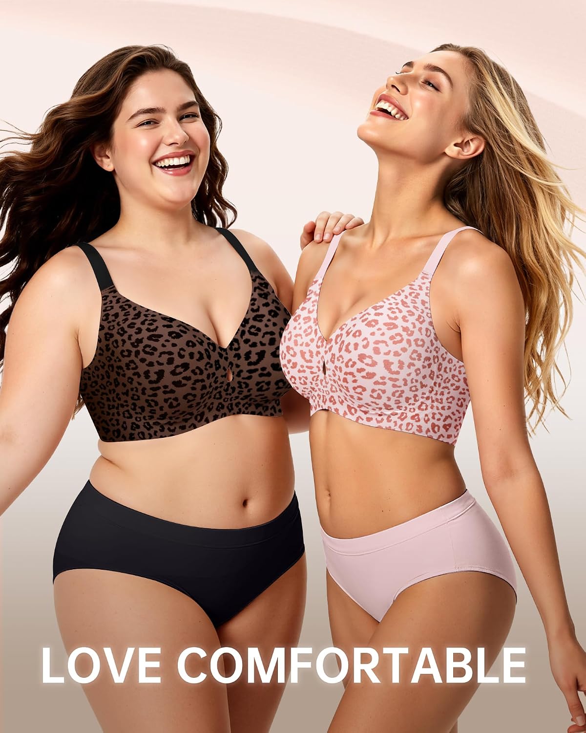 Detalle de LetsJoli Wireless Jelly Bralettes: Seamless, Push-Up Coverage with 360° Support