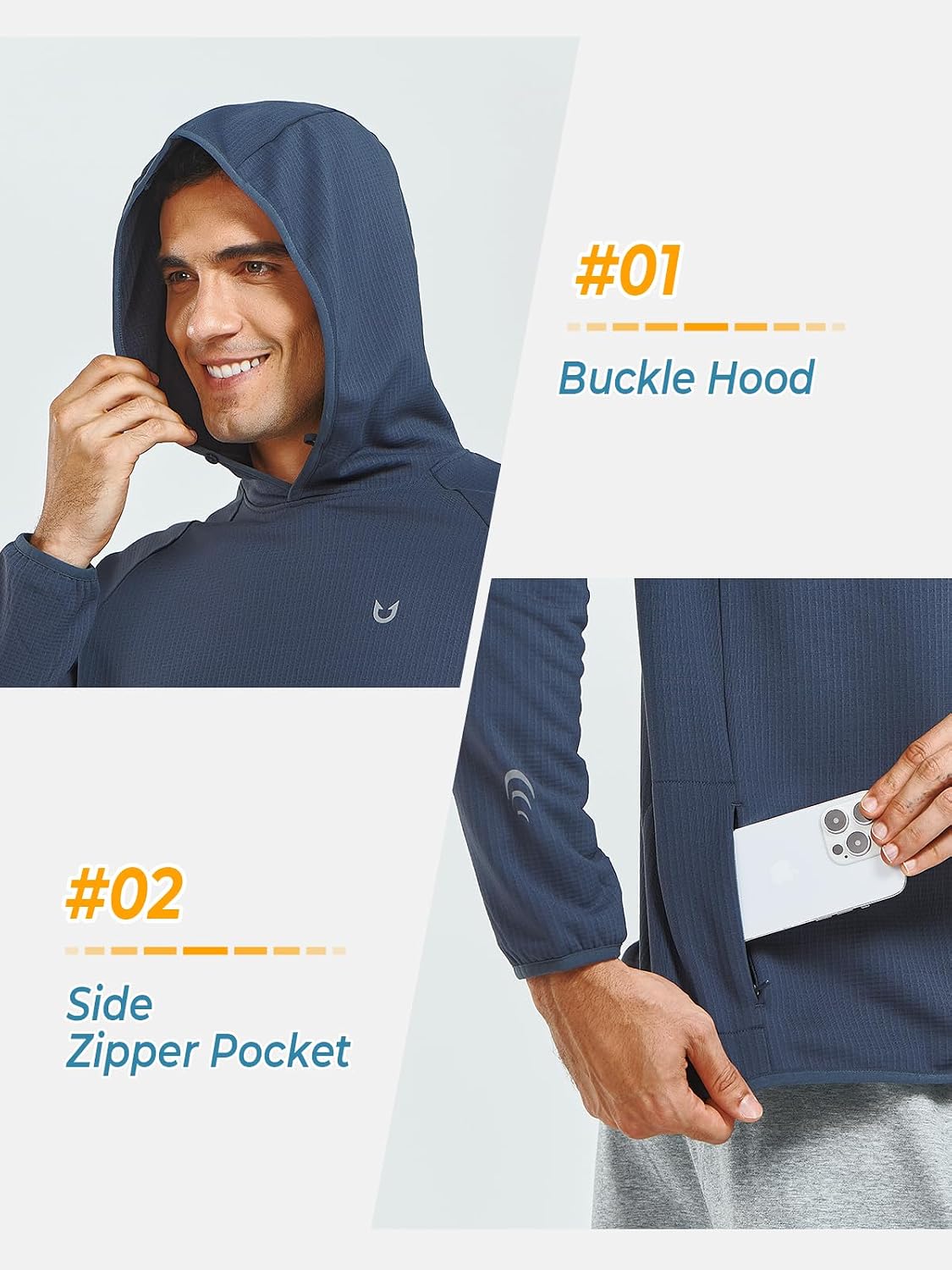 Thumbnail 4 de NORTHYARD Men's Running Hoodie