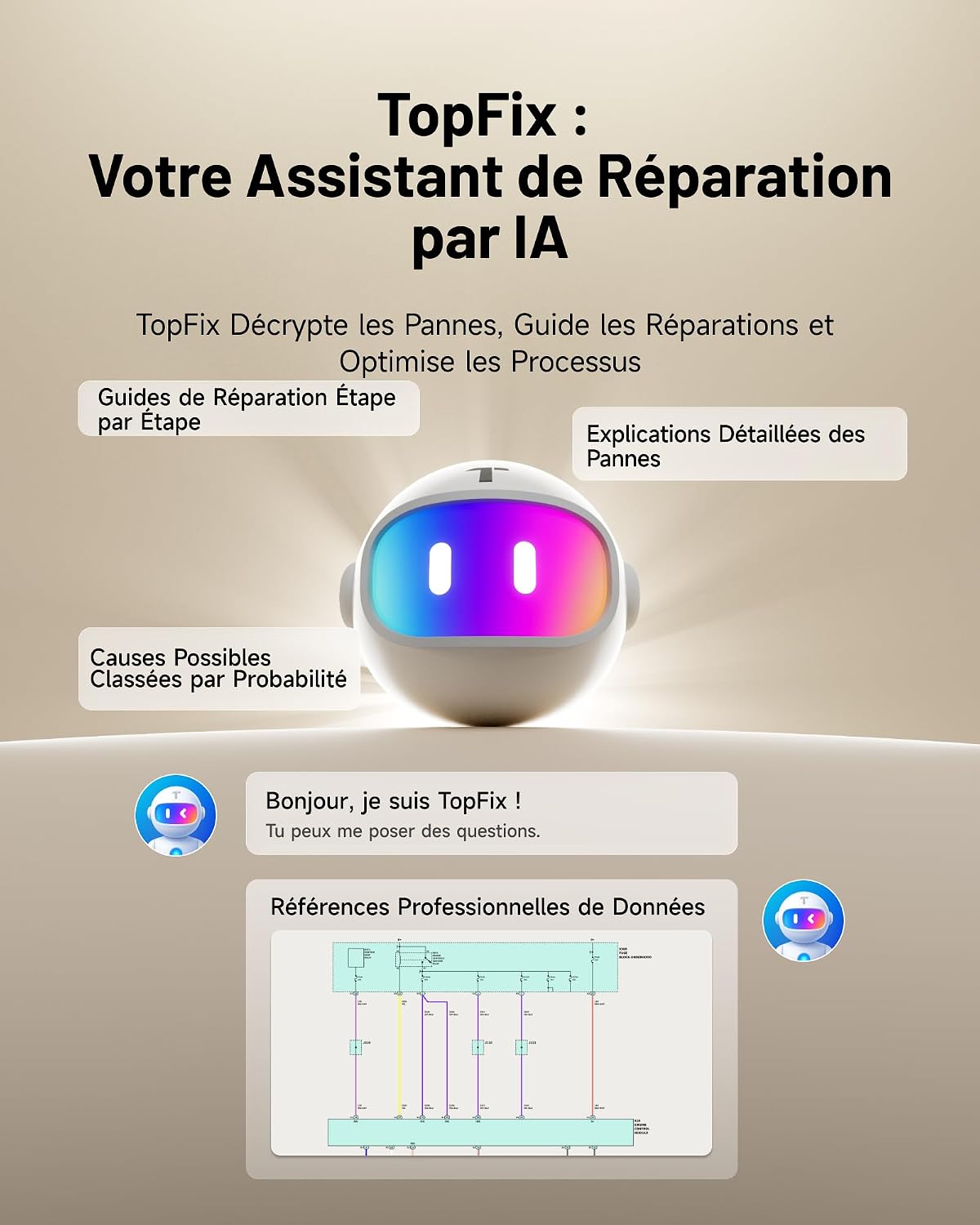 Detalle 1 de TOPDON One 10.1 Valise de Diagnostic Bidirectionnel