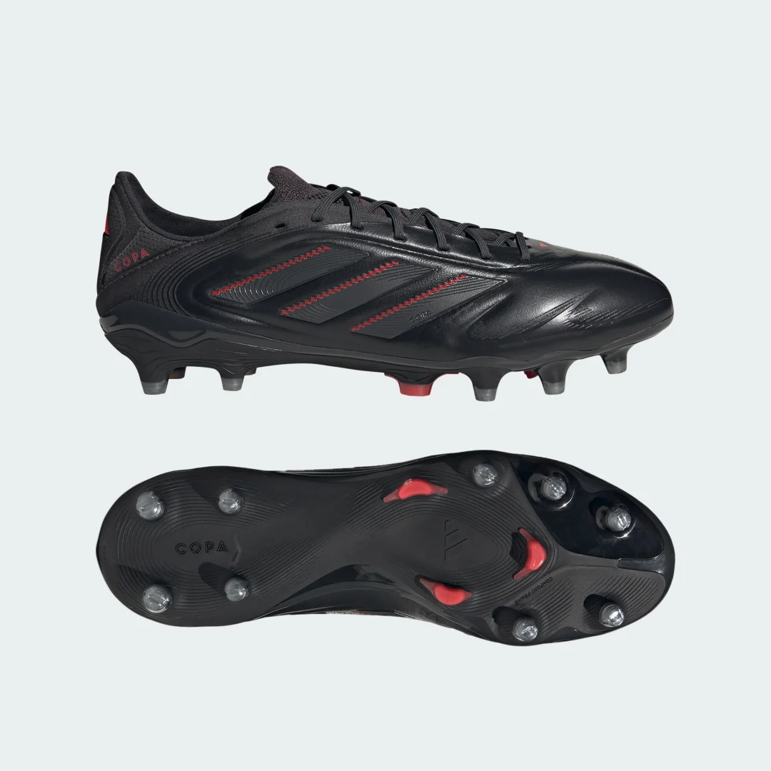 Detalle de Adidas Copa Pure 3 Elite: bota de fútbol para césped natural seco (negro)