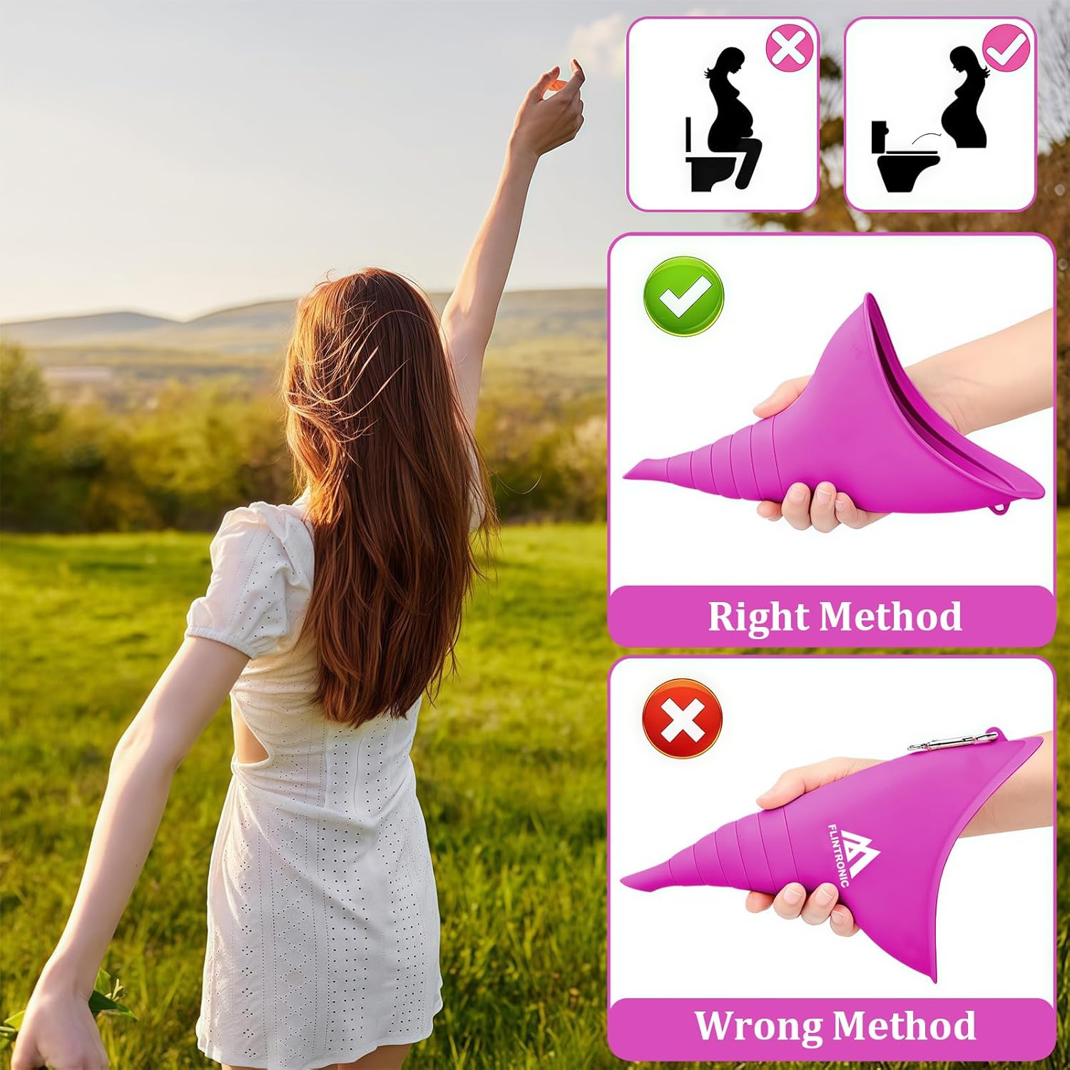 Thumbnail 4 de flintronic Urinoir féminin en silicone