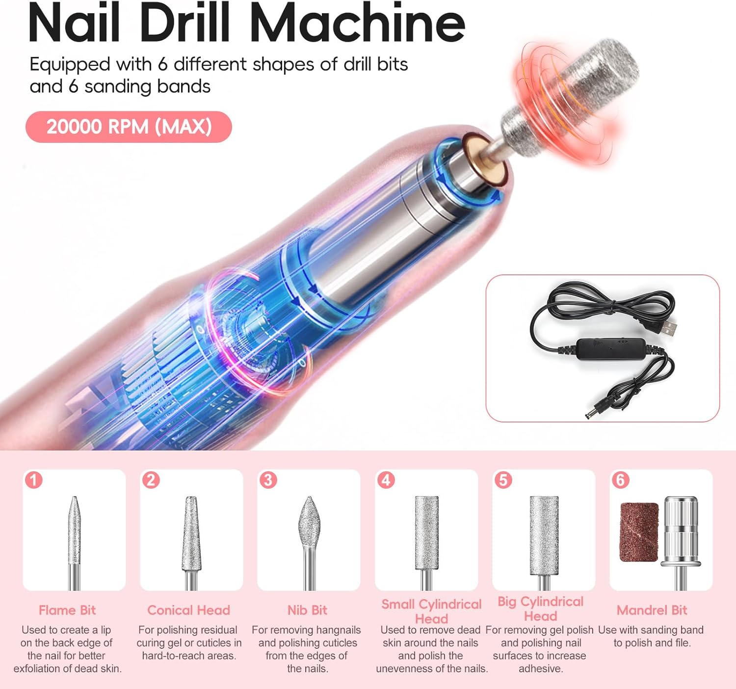 Thumbnail 6 de Kit COSCELIA 40 pcs gel UV complet (35 vernis semi-permanents, lampe UV/LED et ponceuse électrique)