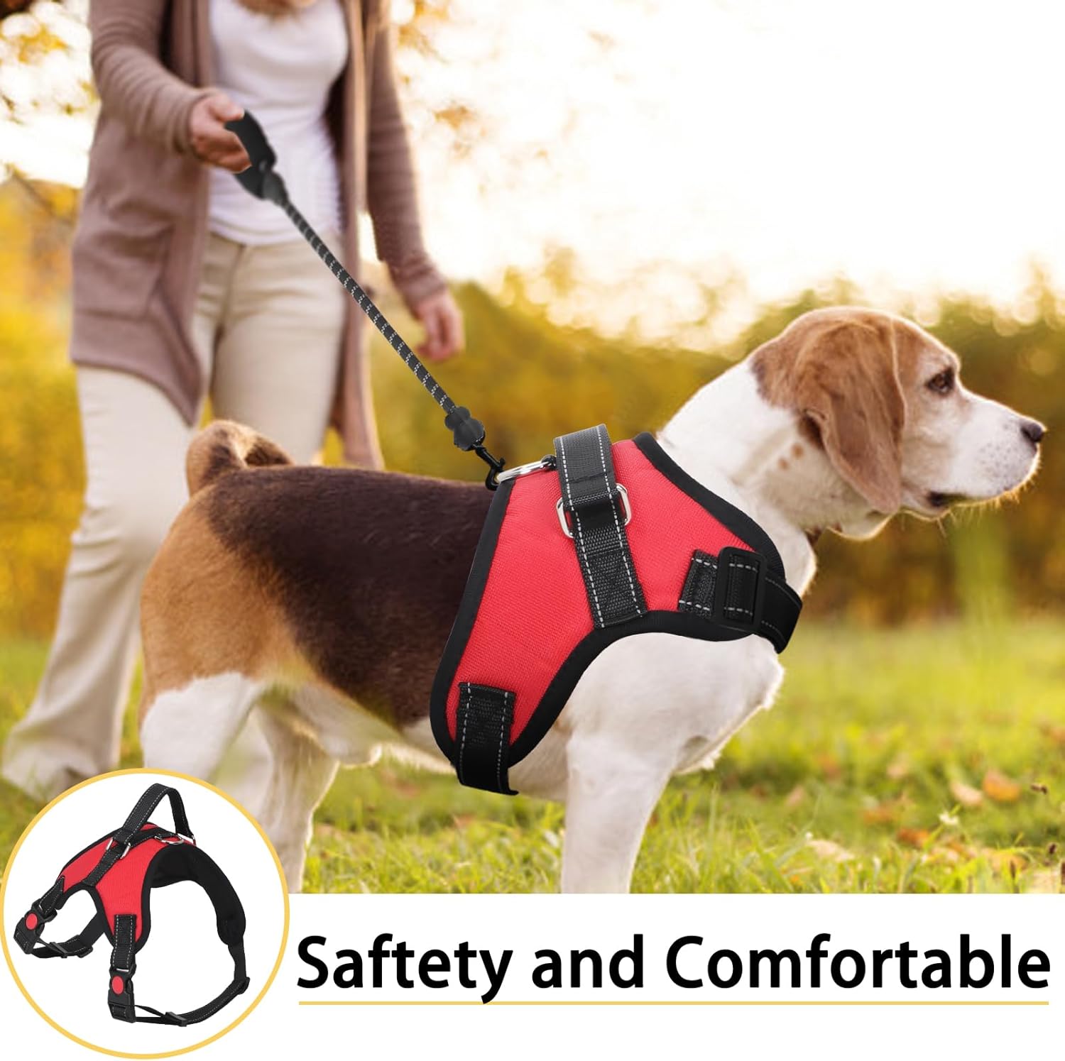 Detalle 2 de FYY Dog Harness No Pull S — Adjustable, Breathable
