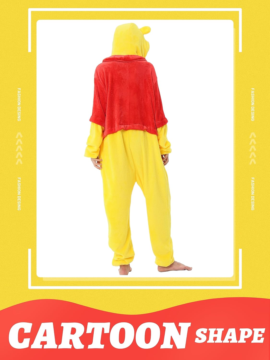 Detalle de QSTYLE Adult Animal Onesie Halloween Costume, Hooded One-Piece Cosplay Suit