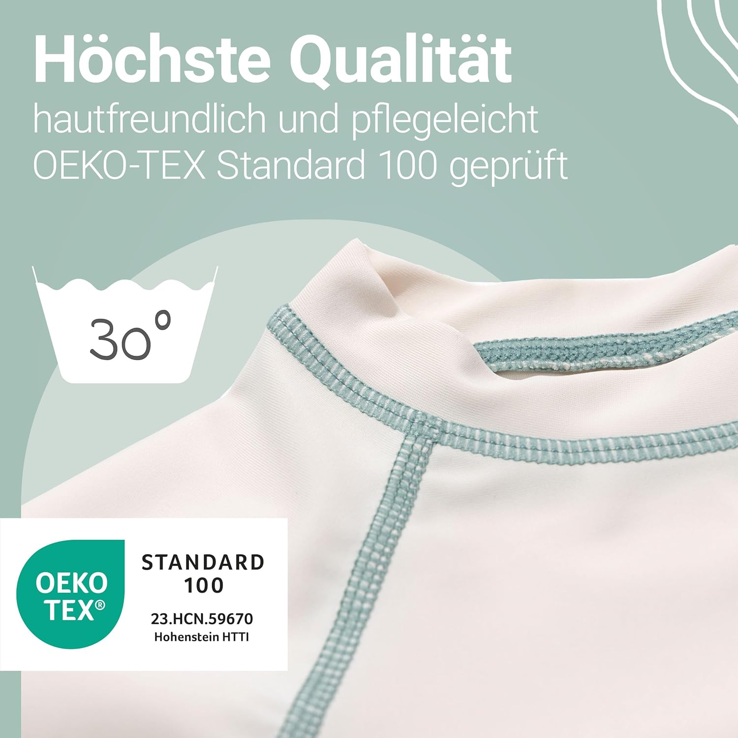 Thumbnail 3 de LaLoona Baby UV Schutz Shirt – Langarm-Badeshirt mit UPF 80+ (OEKO-TEX Standard 100)