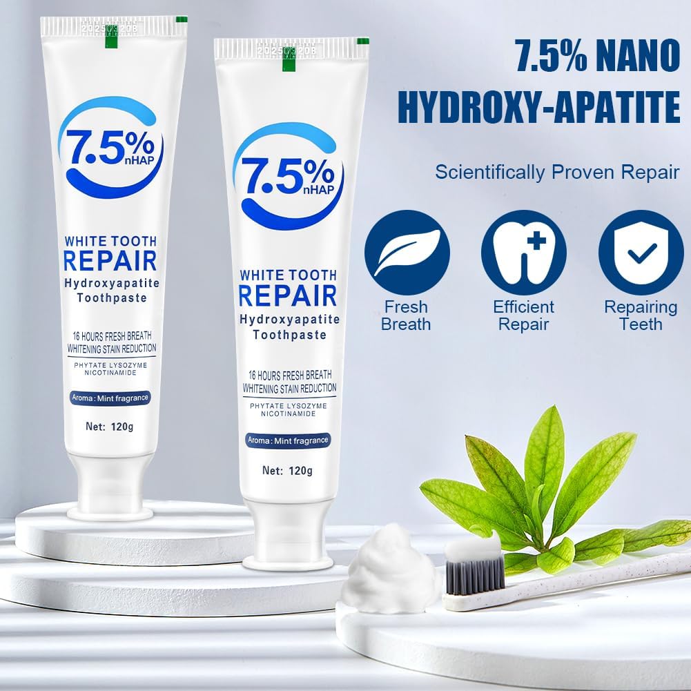 Thumbnail 5 de AOOSU Hydroxyapatite Dentifrice 2x120g 🪥
