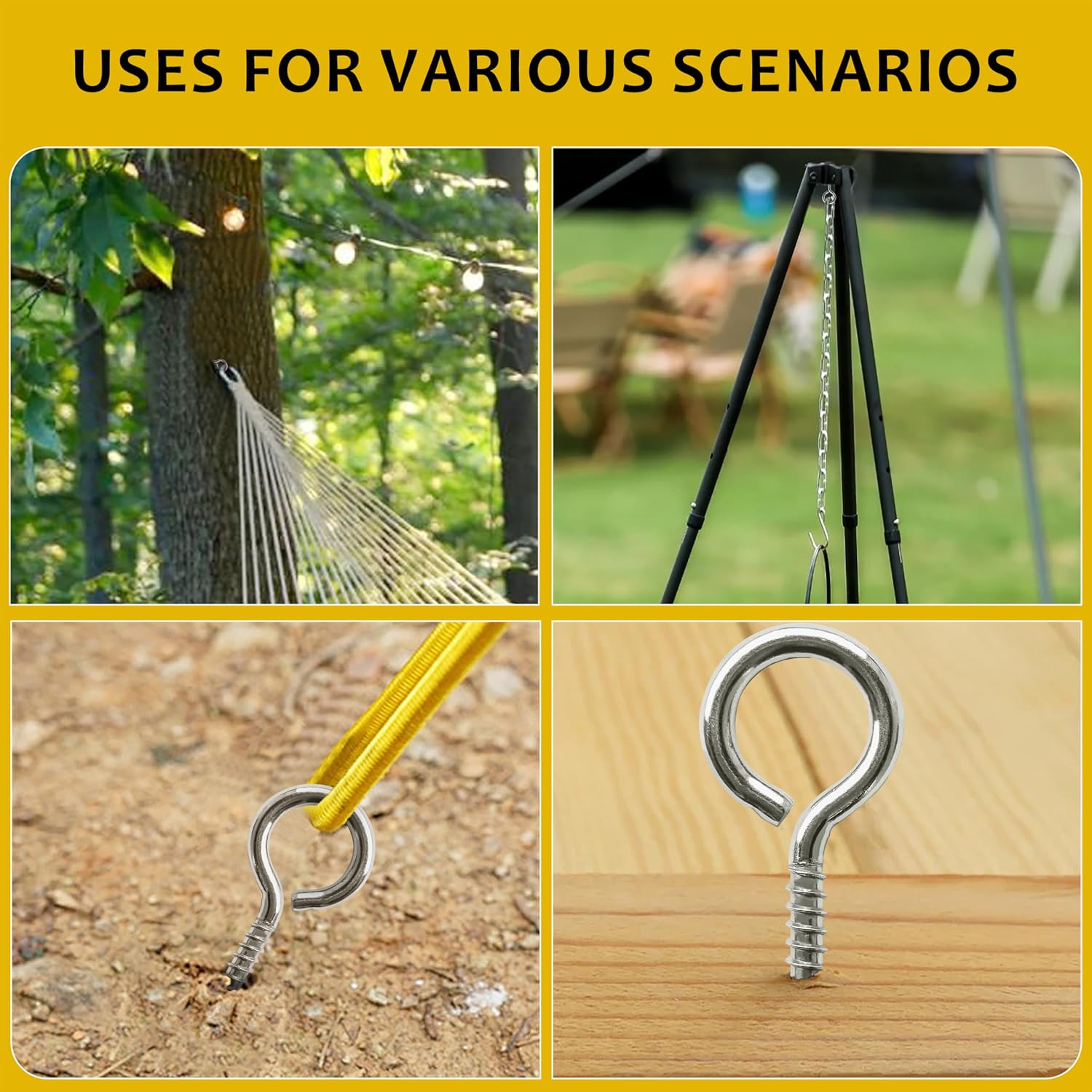 Detalle 2 de HXLPAY Eye Hooks in 304 Stainless Steel