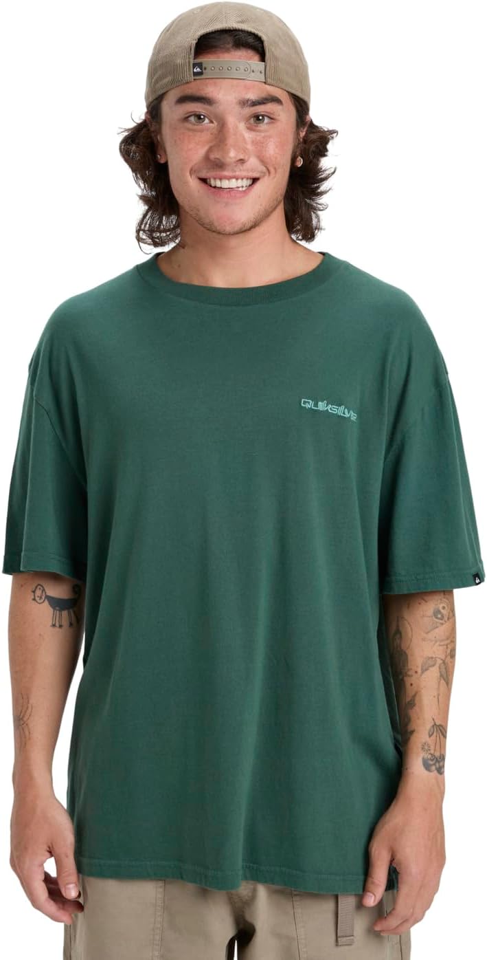 Detalle de Quiksilver Salt Water SS T-Shirt Uomo (Pacco da 1)