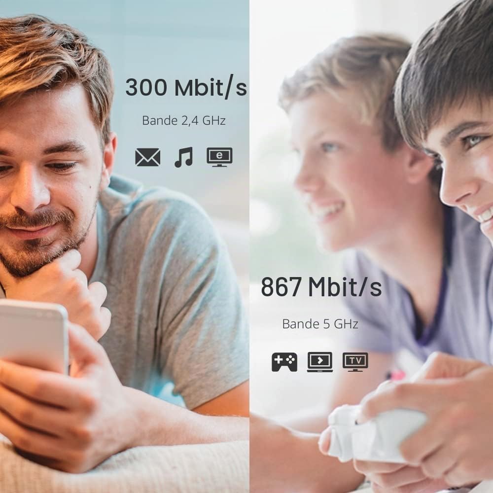 Detalle de TP-Link RE305 : répéteur WiFi double bande AC1200 avec port Ethernet