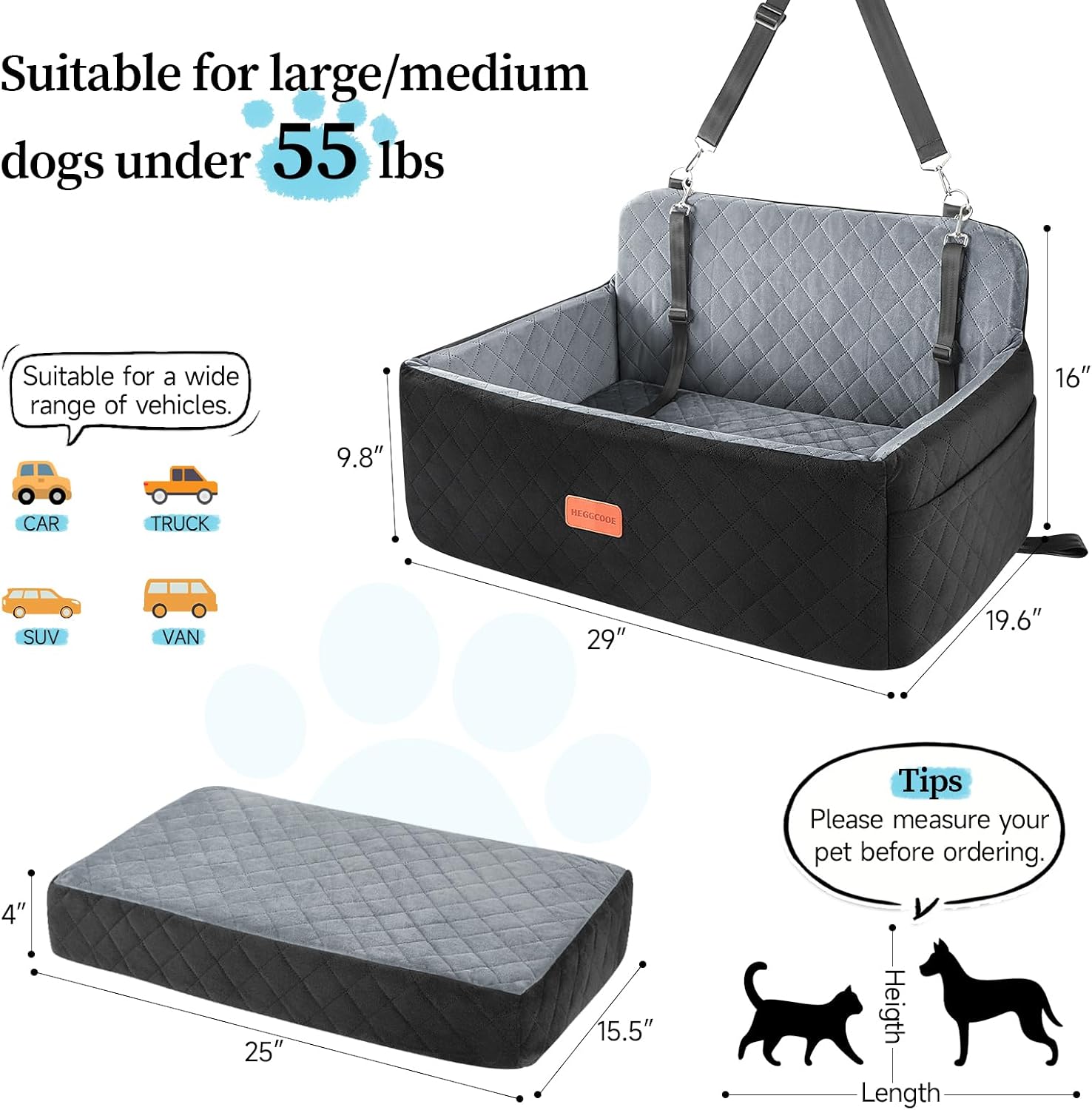 Thumbnail 2 de Hunde Autositz Mittelgroß bis 25 kg