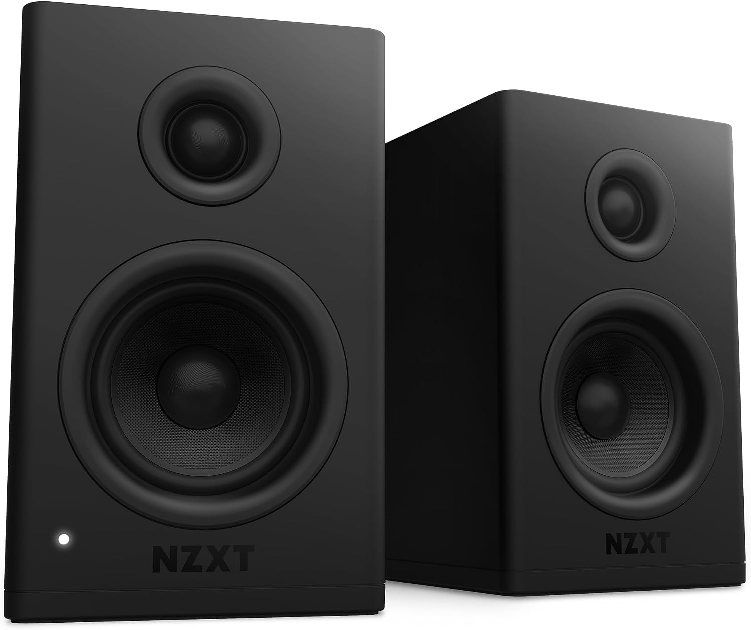 Detalle de NZXT Relay Speakers AP-SPKB2-JP アンプ内蔵PCスピーカー ブラック、MDF筐体・80Wピーク出力