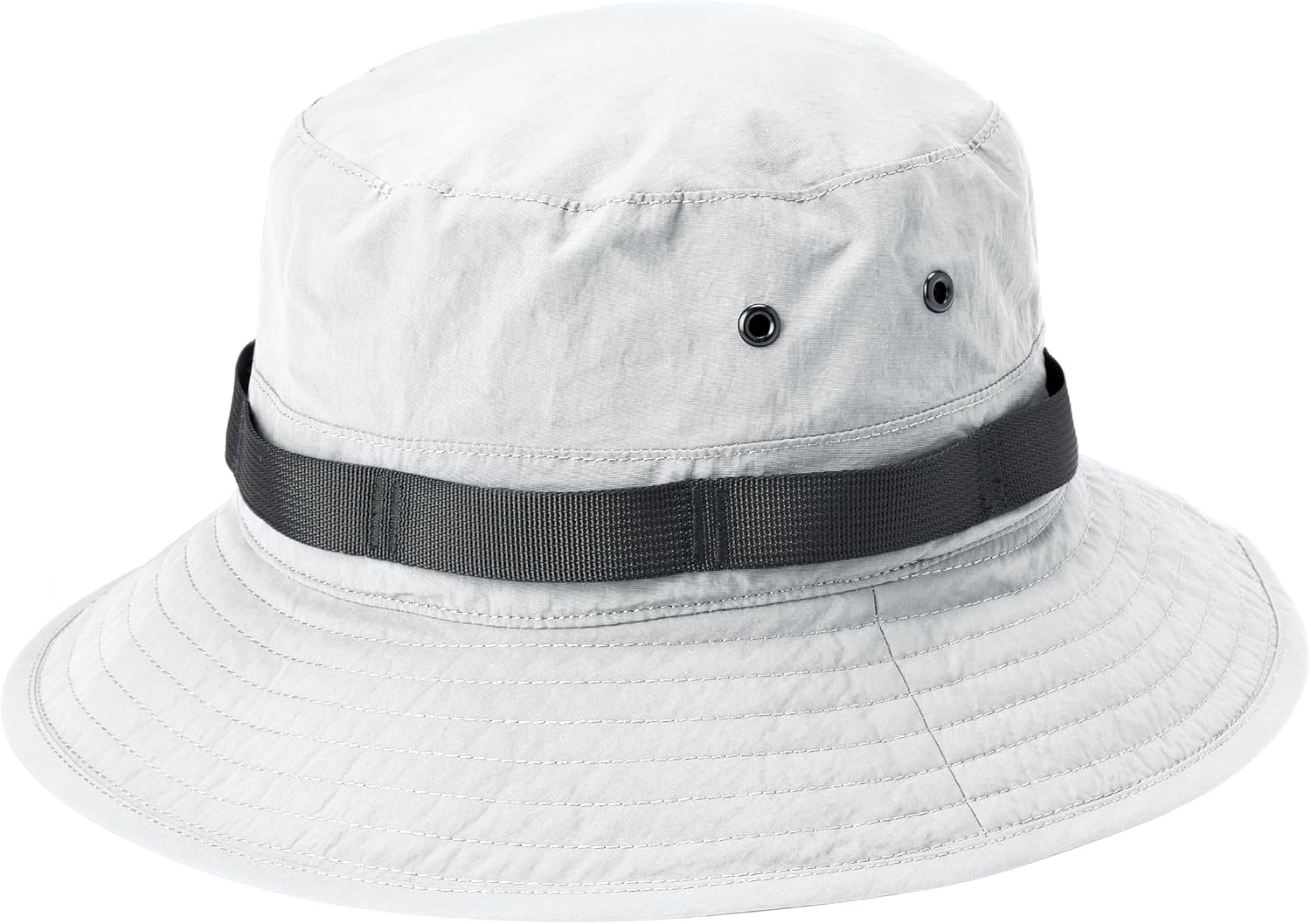 Detalle de Amazon Essentials Men's Washed Nylon Outdoor Wide Brim Sun Bucket Hat