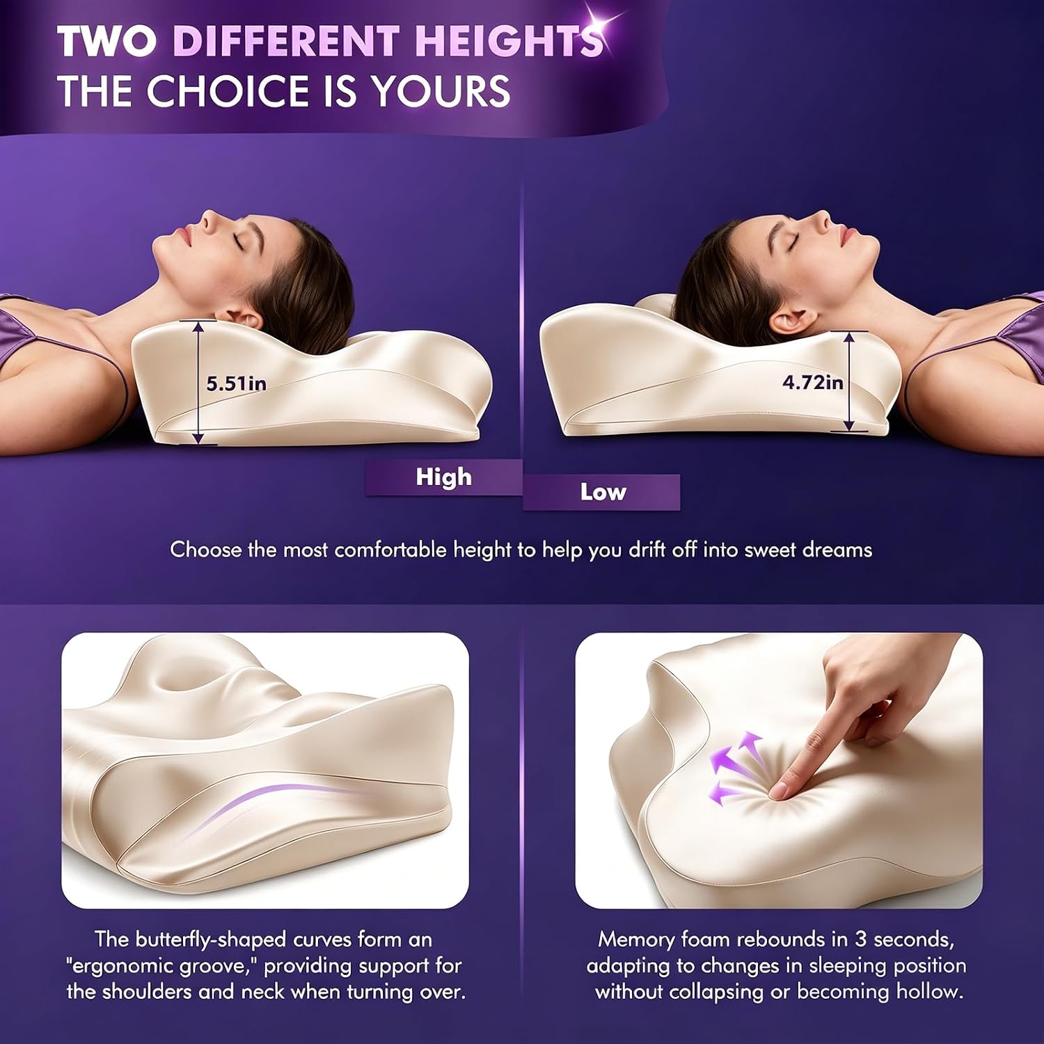 Thumbnail 3 de Dayme Cervical Pillow, Memory Foam