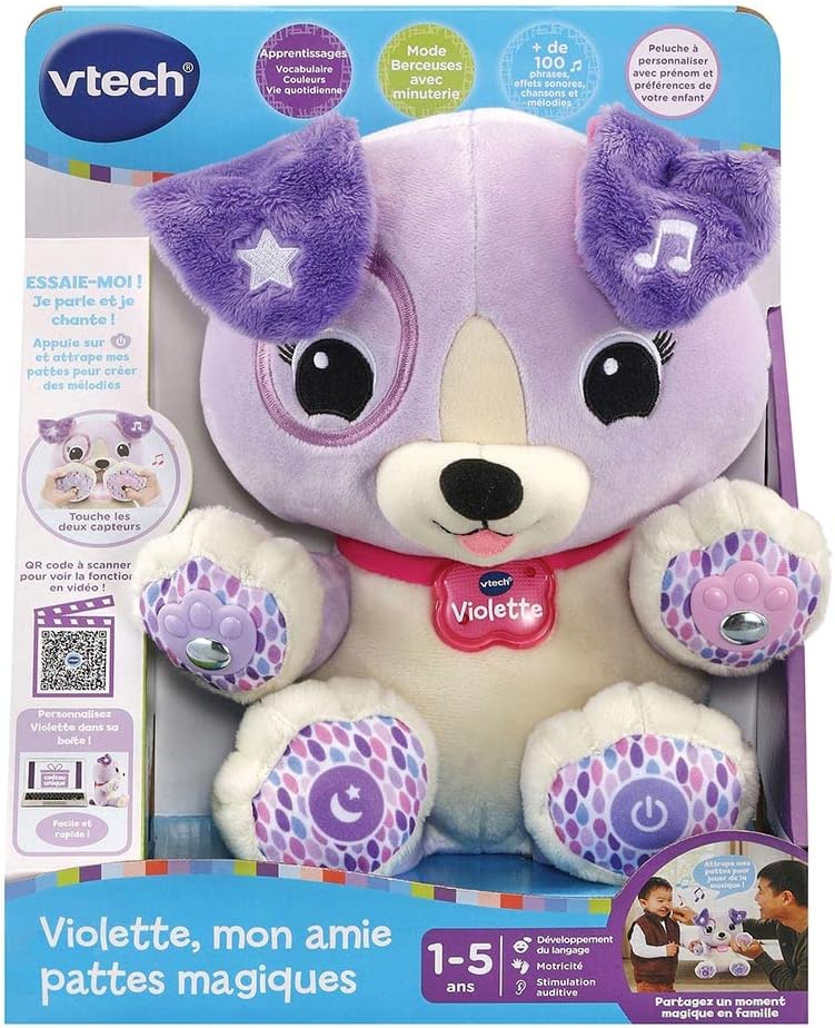 Thumbnail 6 de VTech Mon Amie Pattes Magiques – Violette, peluche interactive et personnalisable