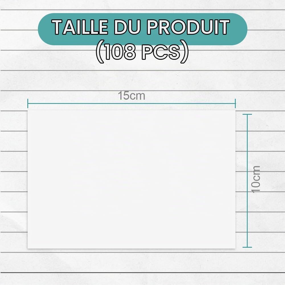 Detalle 2 de OFFCUP blanco ansichtkaarten, 300 g/m², 10 x 15 cm, dubbelzijdig en 108 stuks
