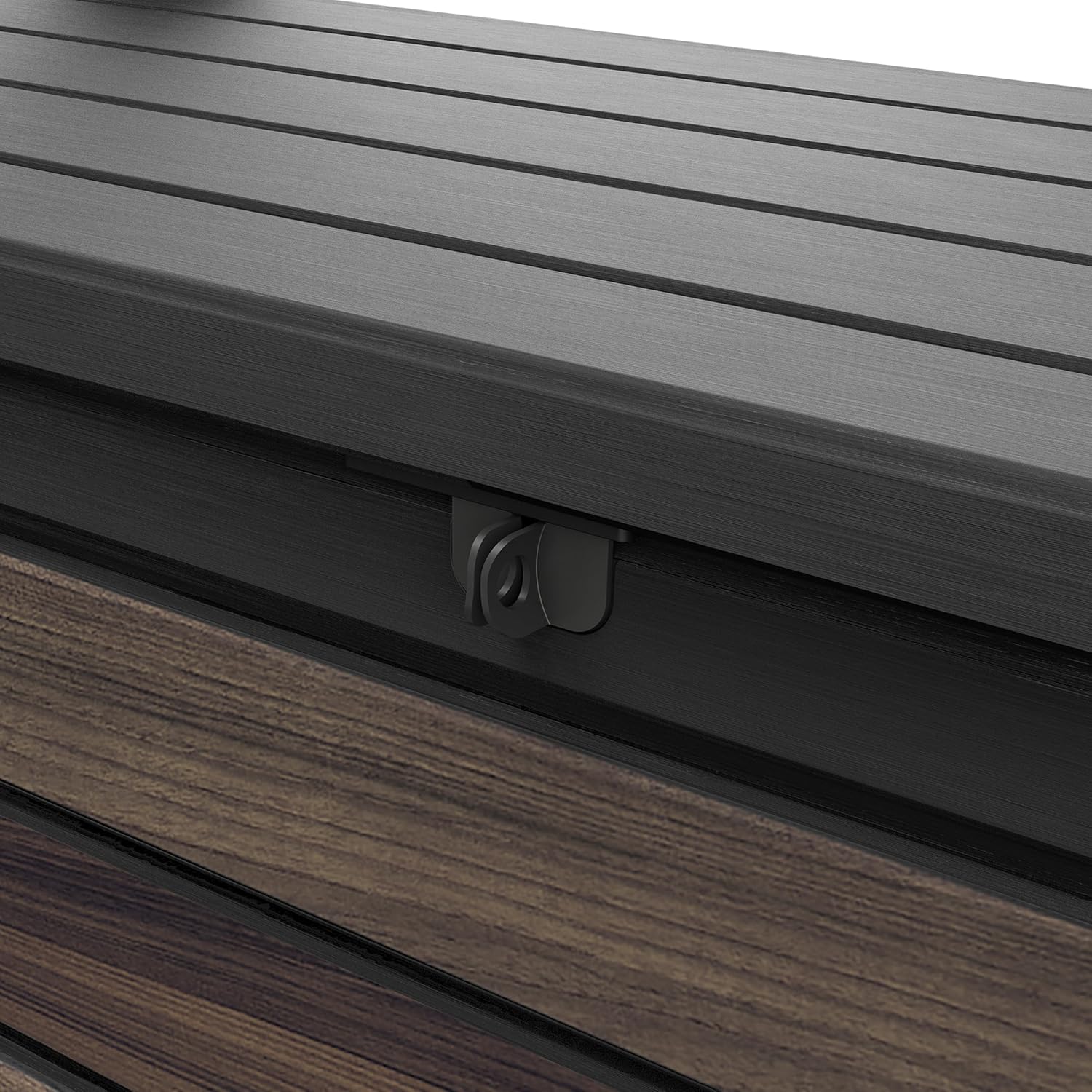 Thumbnail 6 de Keter Deco Banco Arcón Exterior 💧 Capacidad 227L Madera Rosewood