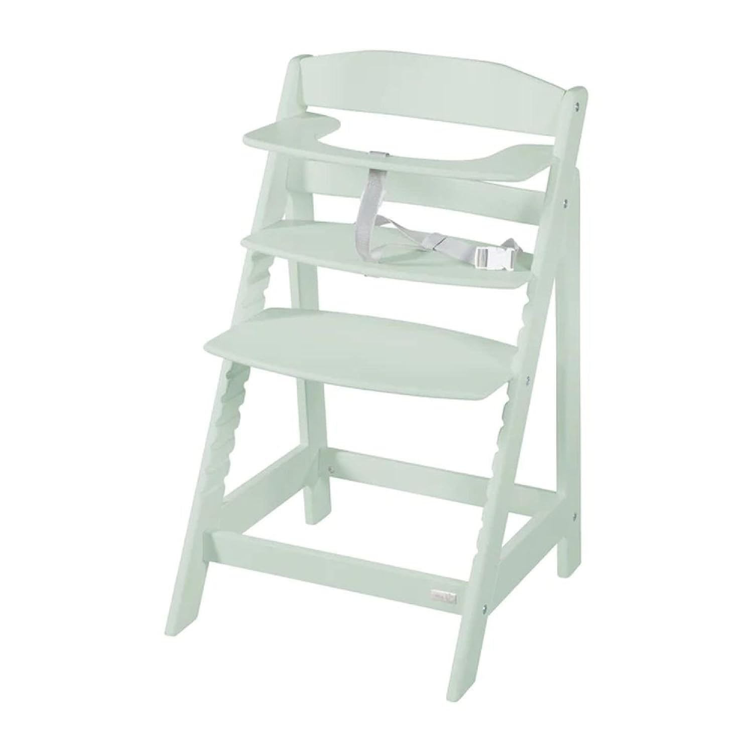 Detalle de roba Babyhochstuhl Sit Up Flex – Mitwachsender Hochstuhl aus Holz, Mint