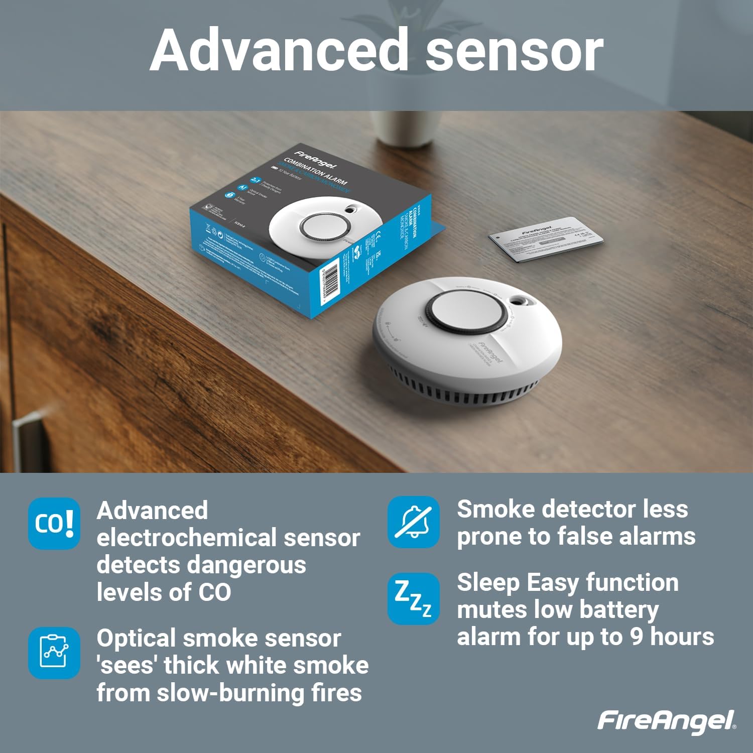 Detalle de FireAngel SCB10-R Combination Smoke and Carbon Monoxide Alarm