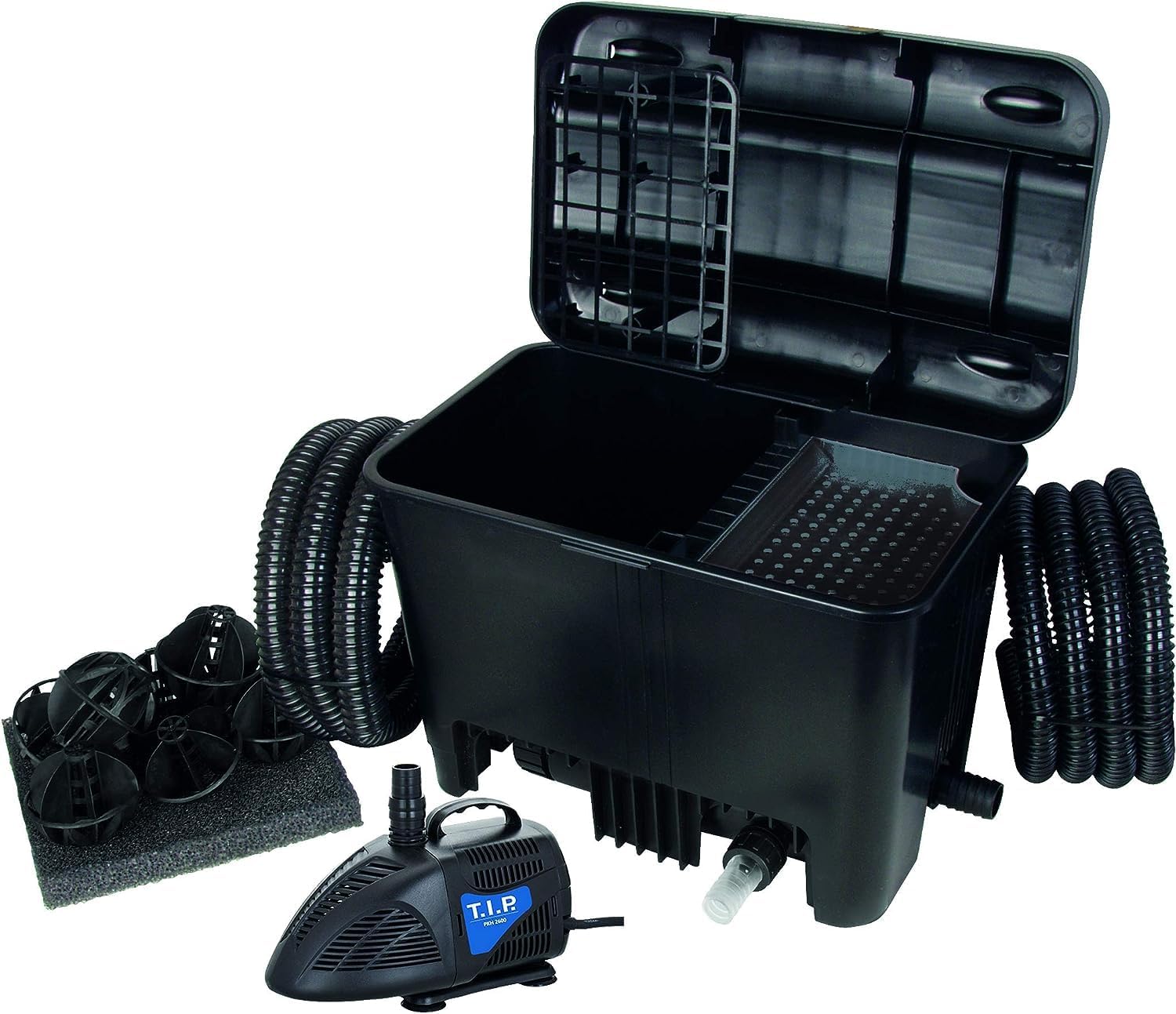 Detalle de TIP WDF 10000 UV: Filtre de Bassin Extérieur avec UV-C 11 W et Pompe VORTEX 55 W pour étangs jusqu’à 10000 L