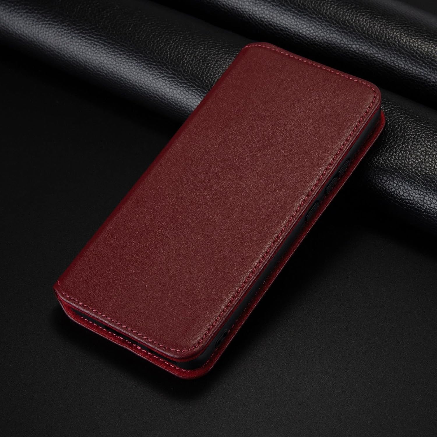 Thumbnail 5 de 32nd Classic Series 2.0 Real Leather Book Wallet Flip Case for Motorola Moto G85 – Burgundy