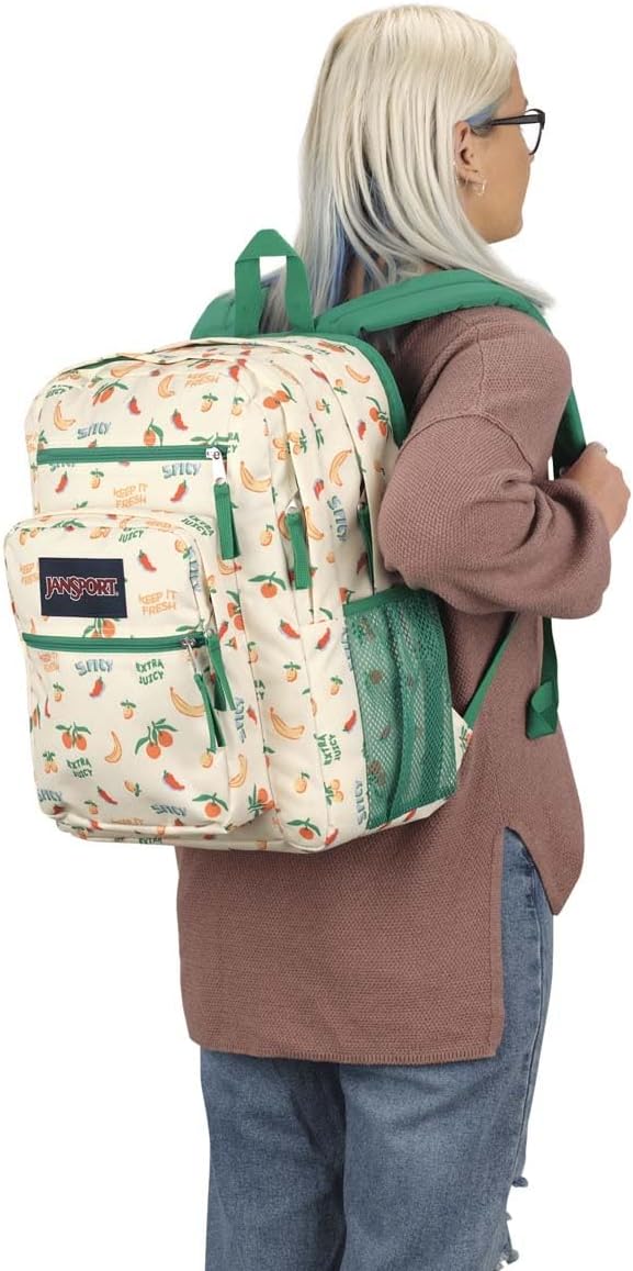 Thumbnail 6 de JANSPORT Big Student: Zaino capiente con scomparto per notebook 15 pollici, multicolore Five A Day Cream