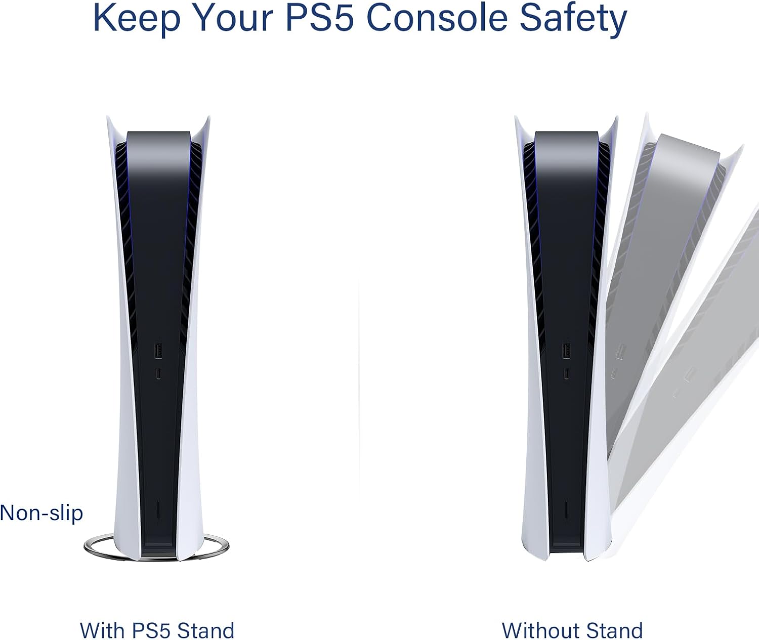 Thumbnail 3 de ANNSKIN PS5 Slim Vertical Stand — Secure, minimalist stand for PS5 Pro, PS5 and PS5 Slim
