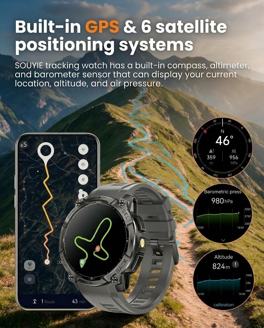 Detalle 2 de SOUYIE Smartwatch 1.43-inch AMOLED