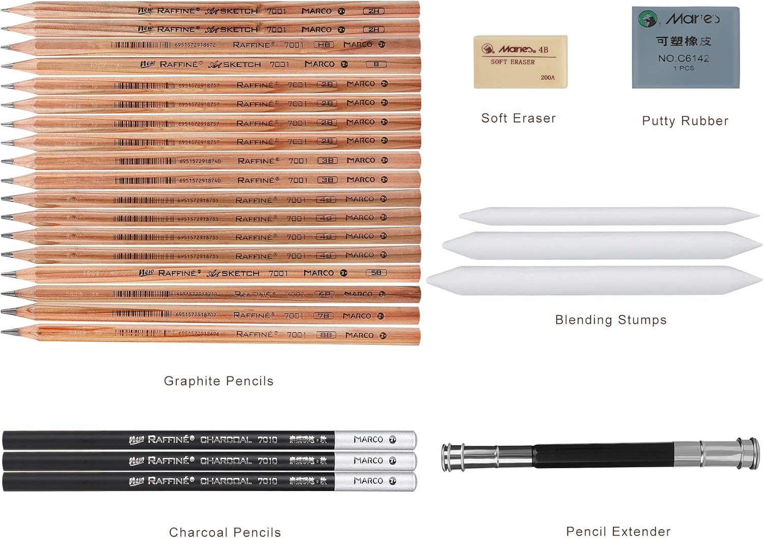 Thumbnail 1 de Yordawn Drawing Pencils Set: 29-Piece Sketching Kit for Artists, Beginners and Students