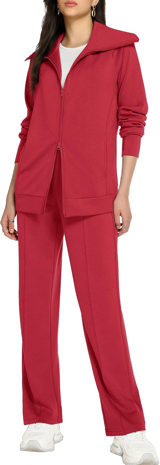 Thumbnail 5 de Casly Lamiit 2-Piece Lounge Set for Women (Long Sleeve Zip-Up + Wide-Leg Sweatpants) — Spring Travel Outfit