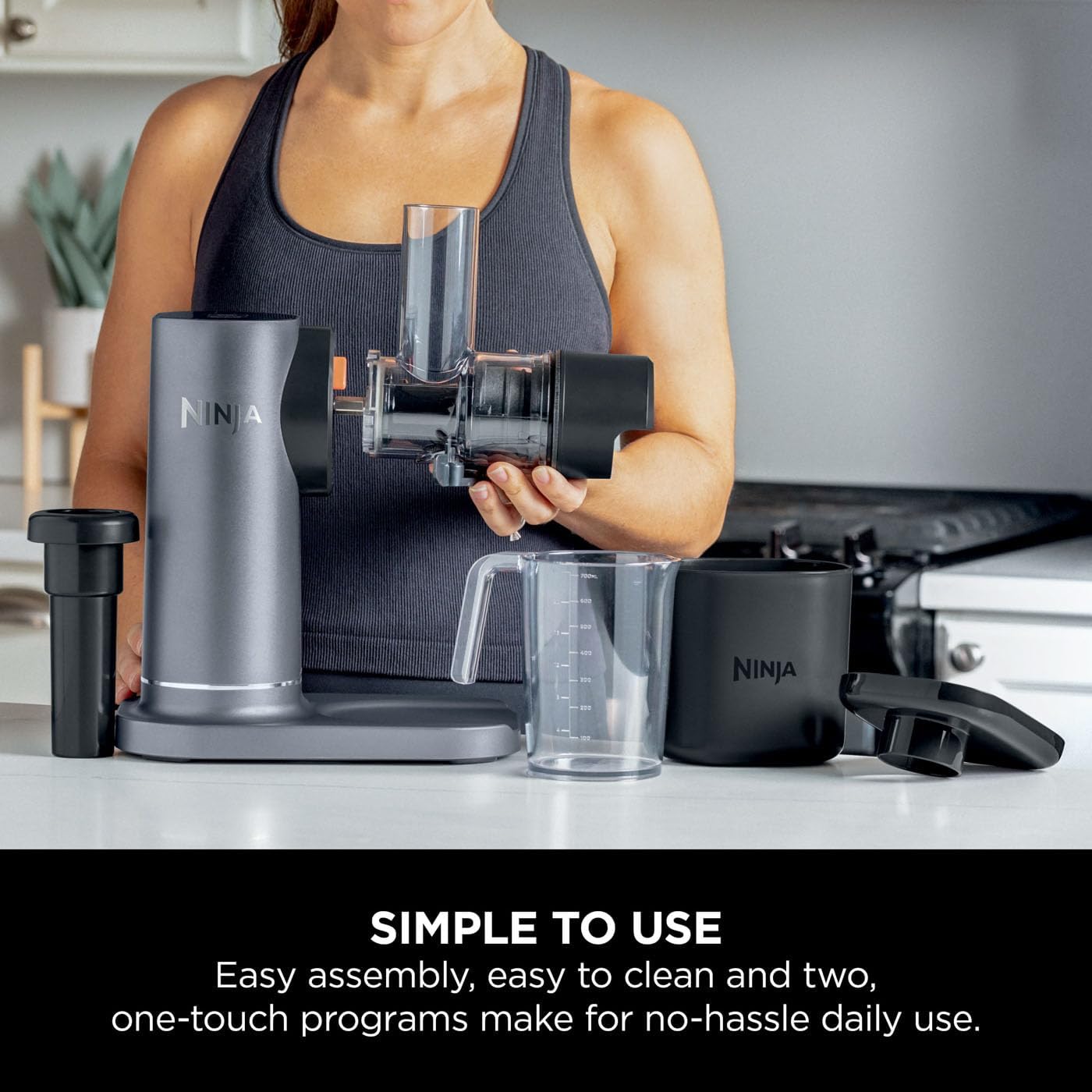 Thumbnail 6 de Ninja JC151UK cold press juicer with 700ml jug & 1.1L pulp container